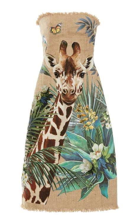 dolce gabbana giraffe dress